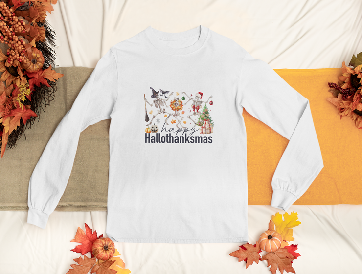 Happy Hallothanksmas PNG Digital Download for Sublimation Designs