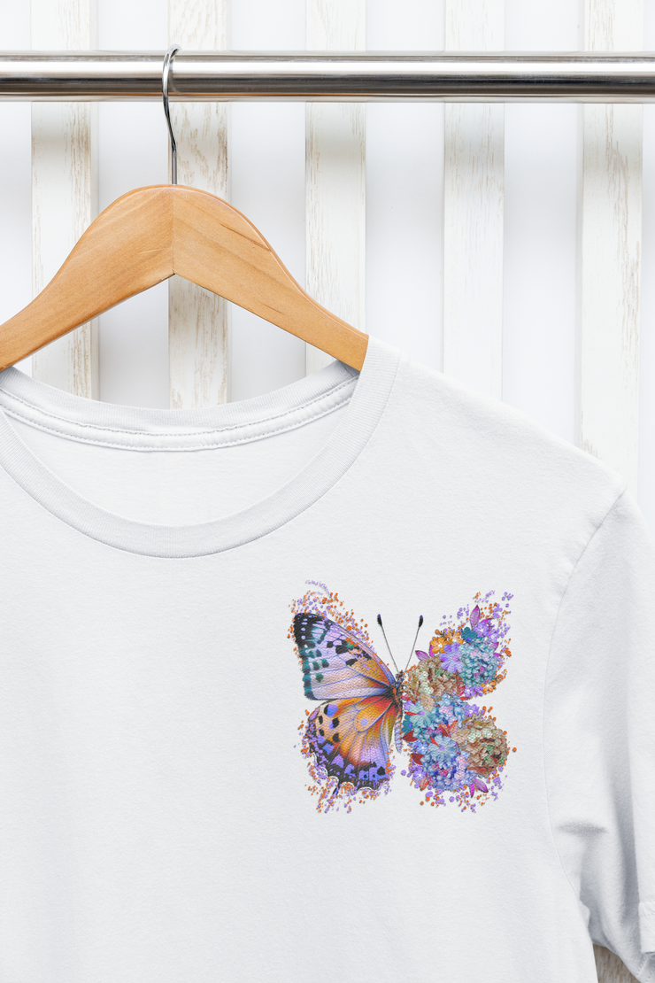 Floral Buttterfly Png Sublimation Design, Flower Butterfly Png Digital Download