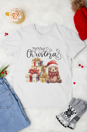 Christmas Scene Bear with Gifts Sublimation PNG Designs