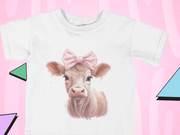 Little Pink Cow PNG: Digital Download for Sublimation