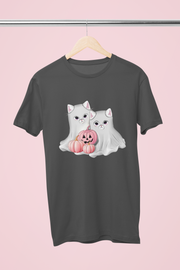 Ghost Kitten PNG Sublimation Designs for Spooky Season