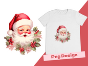 Retro Santa Claus PNG Digital Download