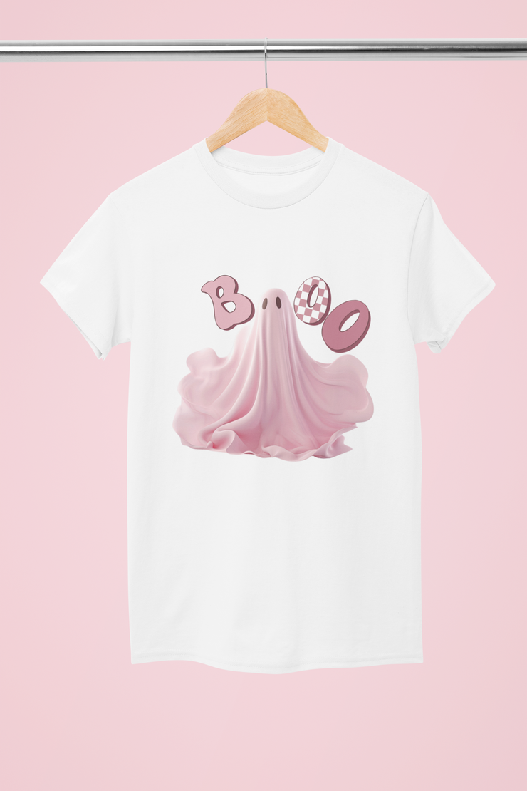 Cute Pink Halloween Ghost Digital Design