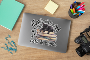 Black Cat On Books Digital Print Art, Png for Sublimation