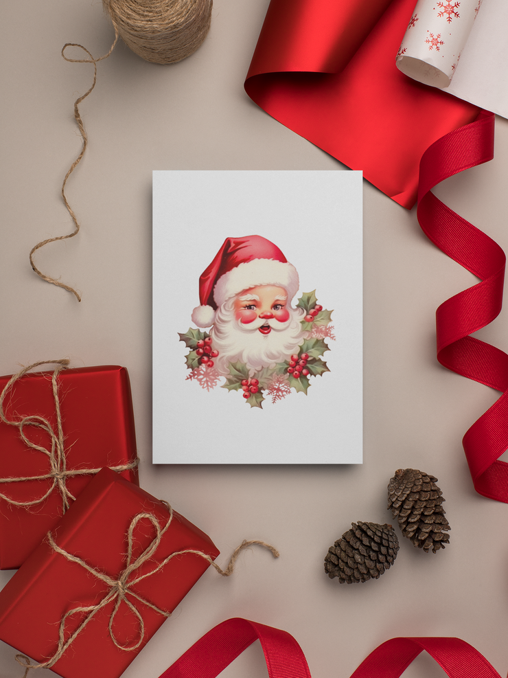 Retro Santa Claus PNG Digital Download