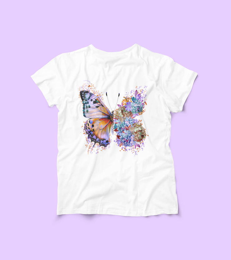 Floral Buttterfly Png Sublimation Design, Flower Butterfly Png Digital Download