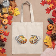 Skeleton Hands with Pumpkins Png Sublimation Design