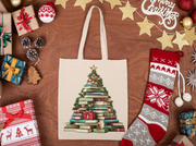 Christmas Book Tree PNG Sublimation Design