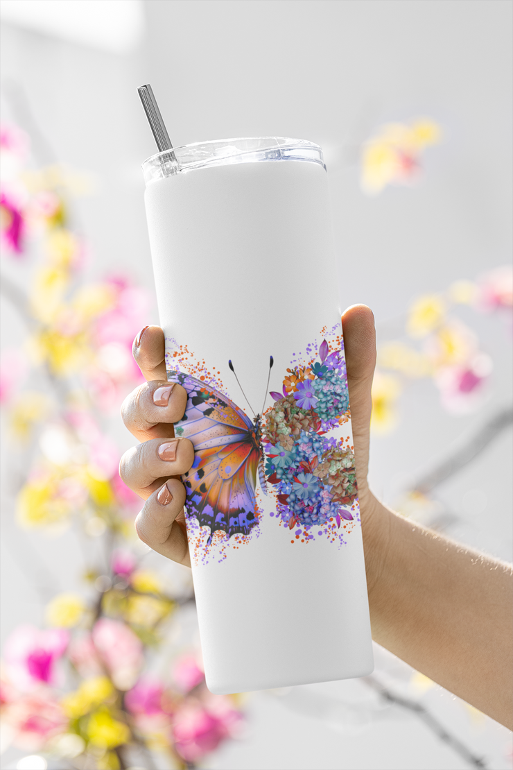 Floral Buttterfly Png Sublimation Design, Flower Butterfly Png Digital Download