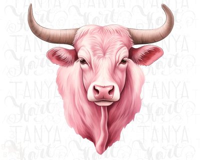 Pink Cow Print Digital Download