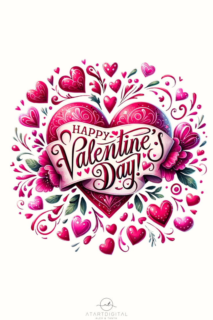 Happy Valentines Day Instant Download for Sublimation Files