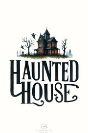 Haunted House Transparent Halloween PNG File, Haunted Mansion, Horror Design, Tshirt Sublimation, DTF PNG Designs for Halloween