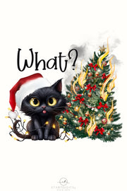 What Cat Christmas Tree, Christmas Animal PNG for Cat Lovers