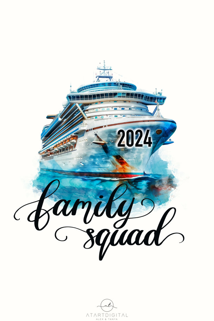 Cruise Squad 2024 Sublimation Design - Digital Download