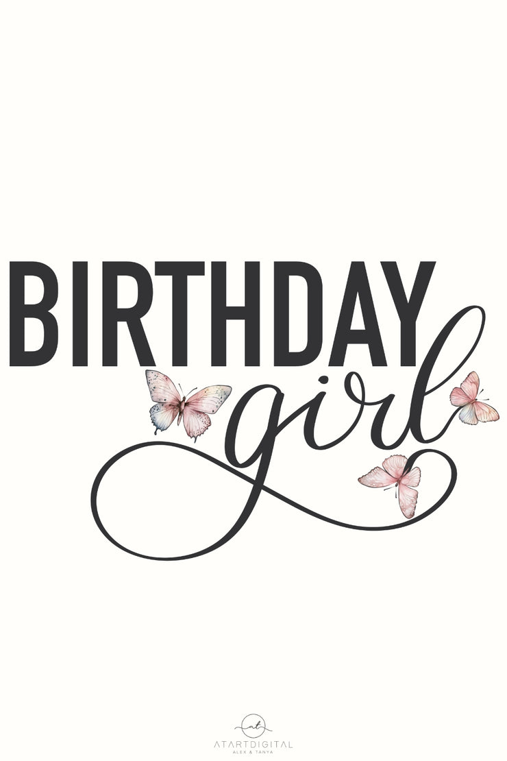 Birthday Girl Png Instant Download