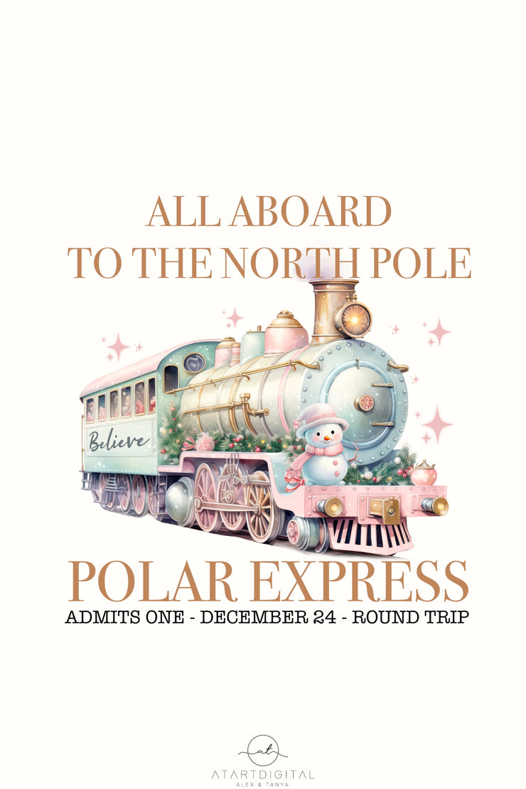 Polar Express Train Image for Merry Christmas Decor