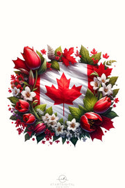 Canadian Flag Sublimation Design