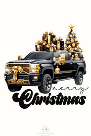 Merry Christmas Truck Sublimation Download