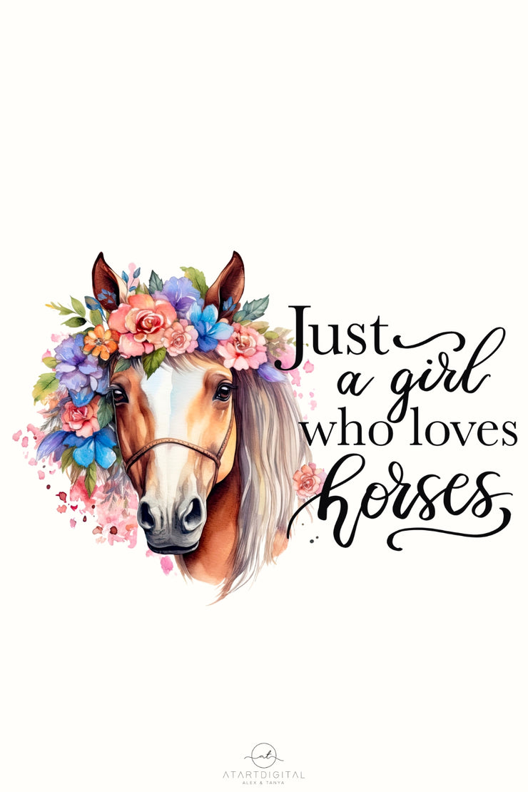 Just A Girl Who Loves Horses Png