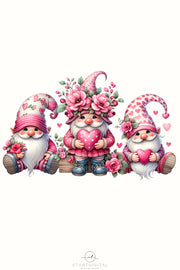 Valentine Gnome Png - Digital Download - Valentines Card