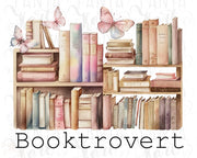 Booktrovert Png Instant Download for Book Lovers