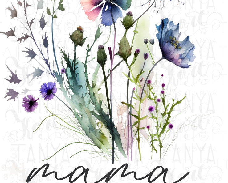 Wildflower Mama Png Sublimation Design Floral Mama Png