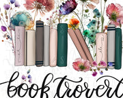 Booktrovert Png for Sublimation, Book Wildflowers Png Digital Download