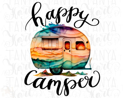 Happy Camper Png for Sublimation