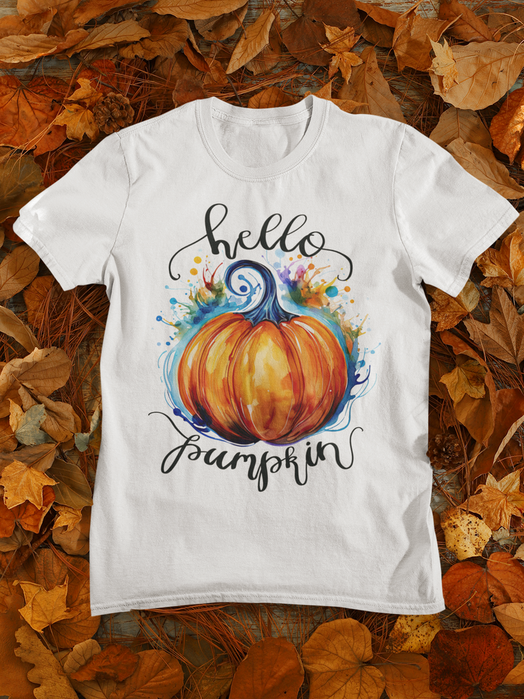 Hello Pumpkin PNG Digital Download Fall Quote Thanksgiving