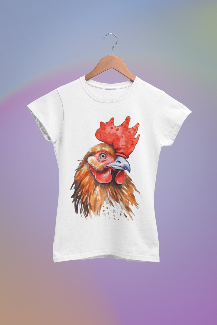 Watercolor Rooster PNG Digital Download