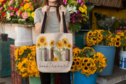 Booktrovert with Sunflowers Png Instant Download