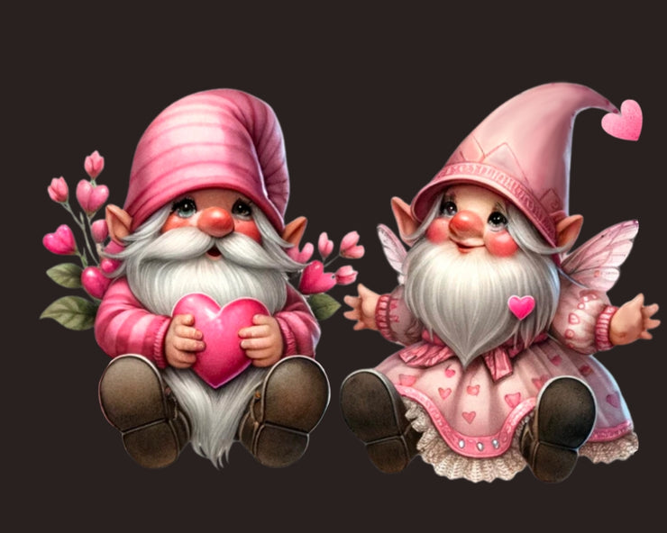 Watercolor Valentine Gnomes Png Clipart