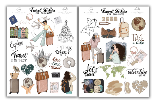 Goodnotes Travel Stickers