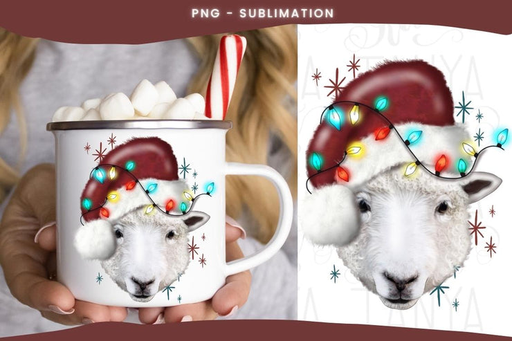 Christmas Sheep| Happy New Year | Sublimation Artwork