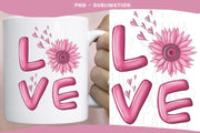 Love Flower | Valentines Day | Sublimation Png