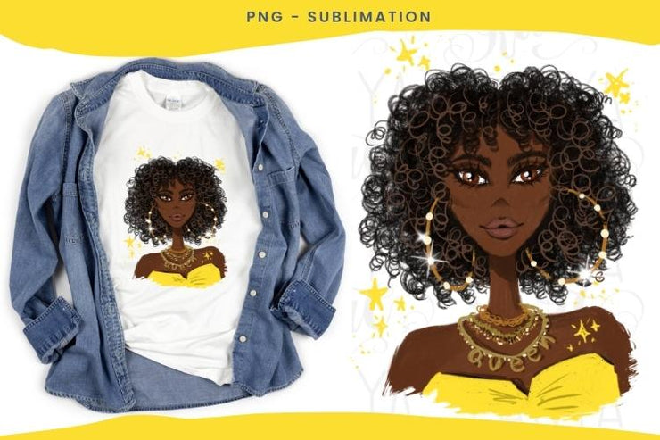 Sublimation Design Afro Woman Png Mom Life Girl Power