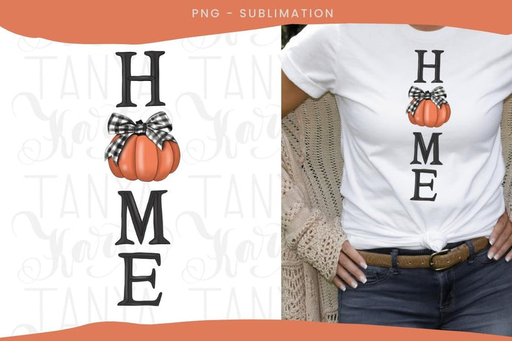 Home Pumpkin PNG Design File Graphic Design Sublimation