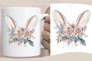 Easter Bunny Ears | Flower Sublimation | Happy Easter
