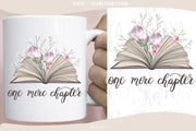 One More Chapter | Book With Flowers | Digital Design