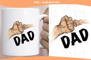 Design File Download | Father And Son | Adult Baby Fist