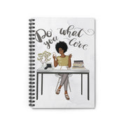 Afro Woman Spiral Notebook - Ruled Line