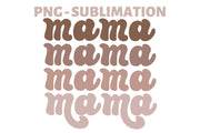 Mama Retro Graphic | Sublimation Png Download