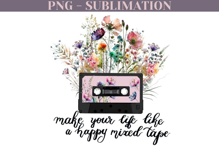 Retro Music Tape Png Cassette Design