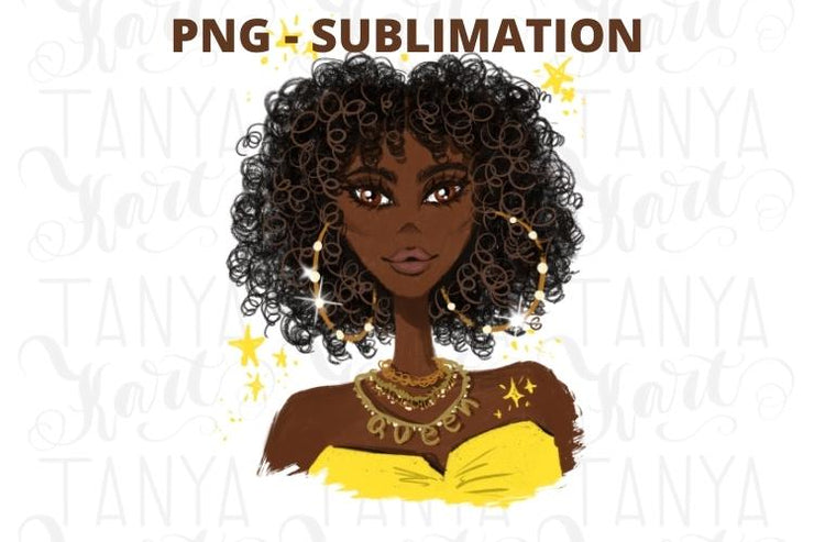 Sublimation Design Afro Woman Png Mom Life Girl Power