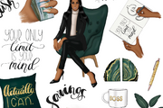 Finance Icons | Goodnotes Stickers | Dark Skin Toned