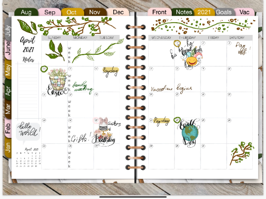 Reminders Icons | Goodnotes Planner | Dark Skin Toned