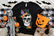 Halloween Sculls | Scull With Flowers | Sublimation Graphics
