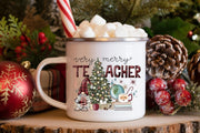 Very Merry Teacher, Digital Download, Sublimation Designs