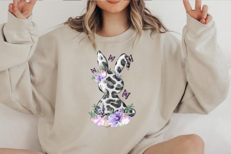 Happy Easter Bunny | Spring Holidays | Gray Rabbit Png