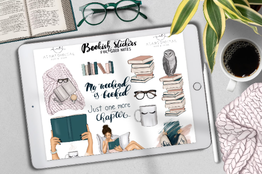 GOODNOTES STICKERS | BOOKISH STICKERS